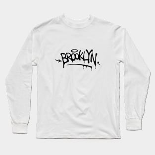 Brooklyn Graffiti (black) Long Sleeve T-Shirt